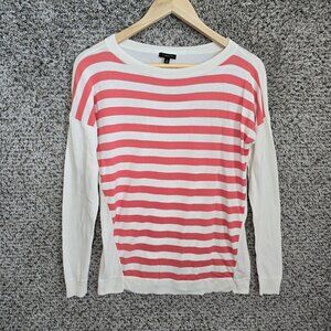Talbots Top Womens Small‎ Pink Striped Scoop Neck Knit Casual Ladies